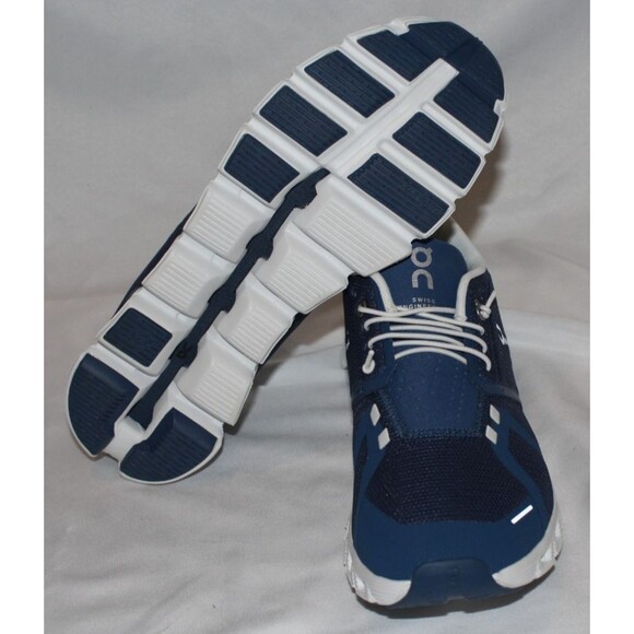 NIB ON CLOUD MEN\'S CLOUD 5 RUNNING SHOES SNEAKERS DENIM WHITE NEW‎